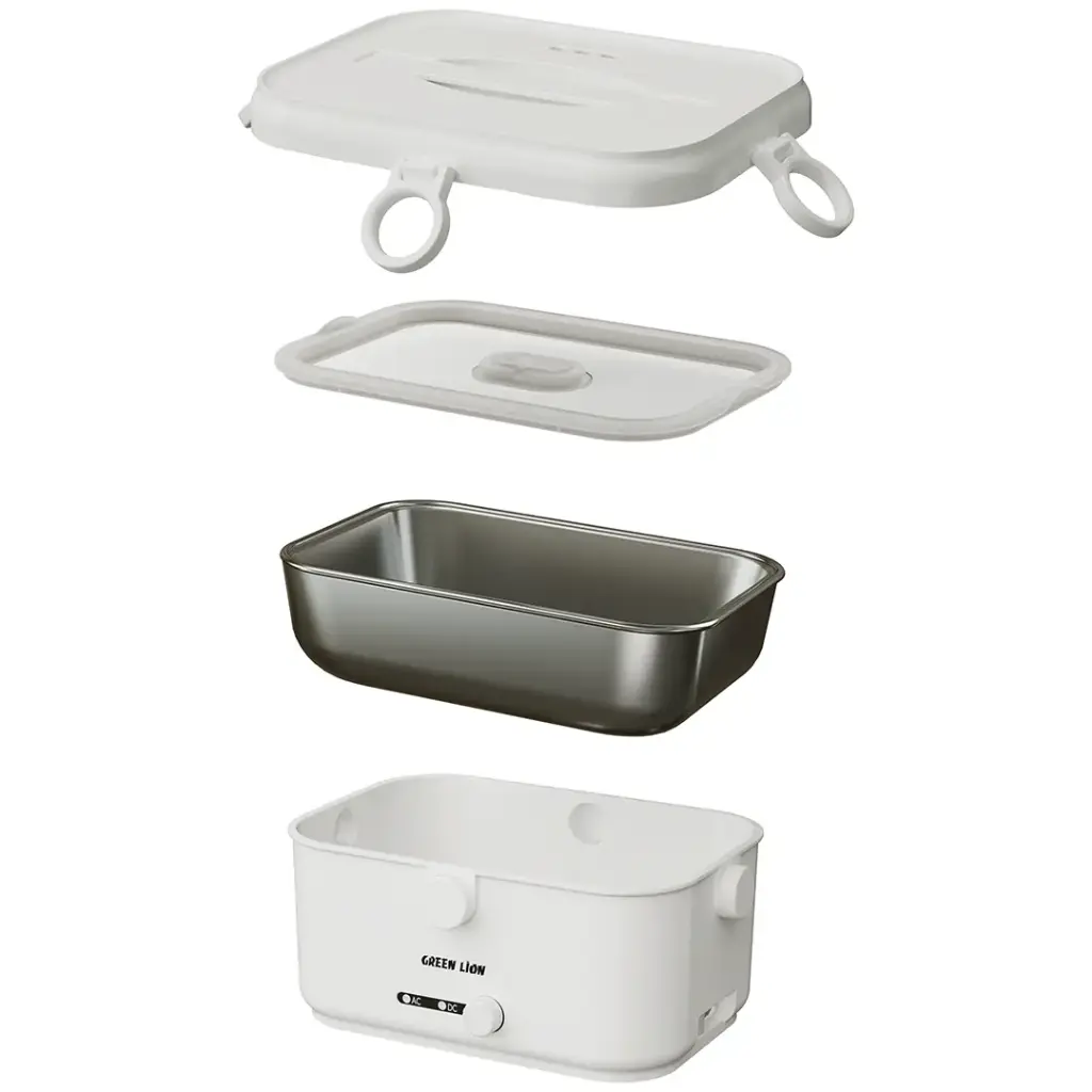 GREEN LION LUNCH MATE ELECTRIC LUNCH BOX 1.8L WHITE GNLCHMTEWH thumbnail 3
