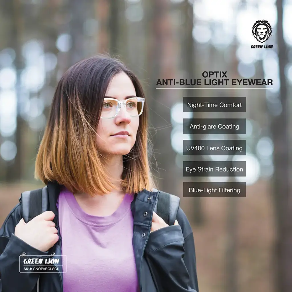 GREEN LION OPTIX ANTI-BLUE LIGHT EYEWEAR CLEAR GNOPABGLSCL thumbnail 6