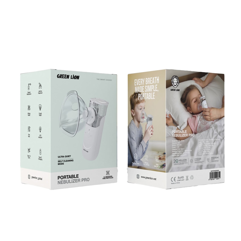 GREEN LION PORTABLE NEBULIZER PRO WHITE GNPORNEBPRWH thumbnail 3