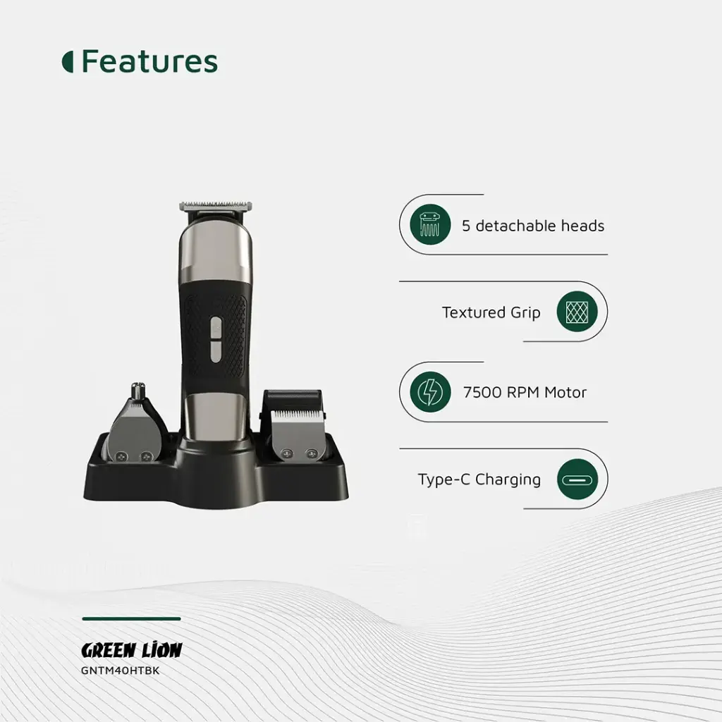 GREEN LION TRIM MASTER 5 IN 1 TRIMMER BLACK GNTM40HTBK thumbnail 8
