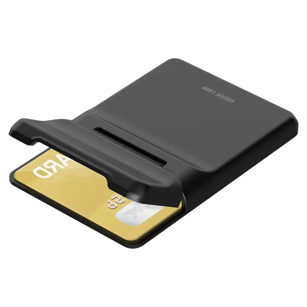 GREEN LION W3 MAGSAFE WALLET CARD HOLDER BLACK GNW3MGHLDBK thumbnail 9