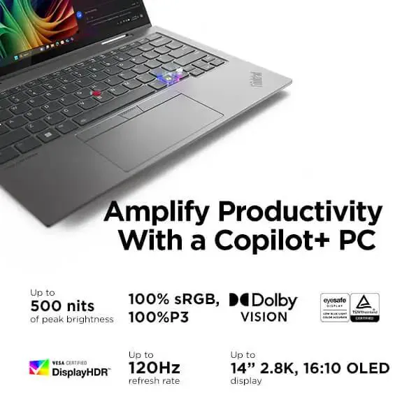 LENOVO THINKPAD 14-INCH X1 2-IN-1 GEN 10 CORE ULTRA 7 32GB RAM 1TB SSD TOUCH DISPLAY WIN 11 GREY thumbnail 3