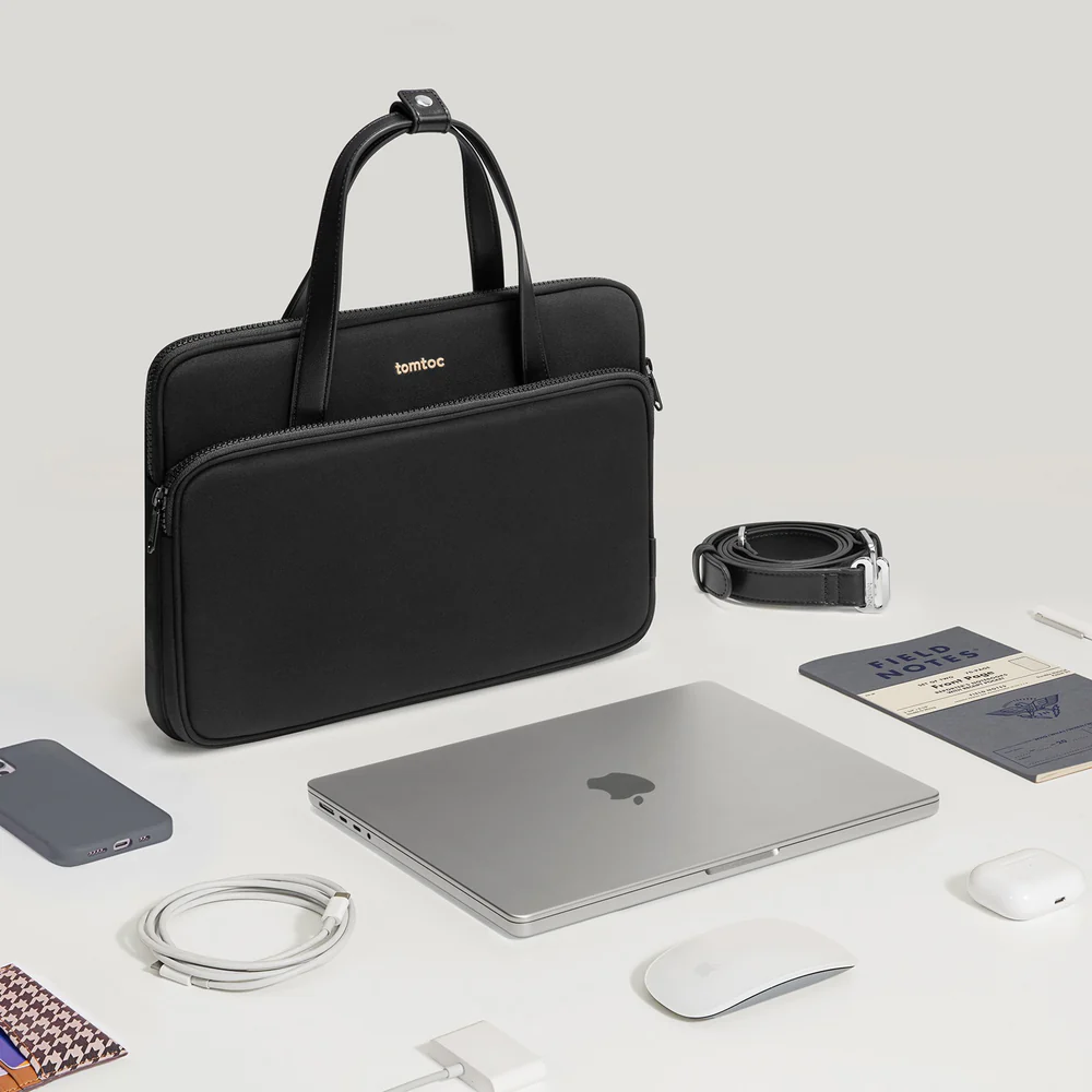 Tomtoc Versatile A12 Laptop Shoulder Bag 13.5 Inch Black A12D3D1 | Sleek, Functional & Comfortable thumbnail 10