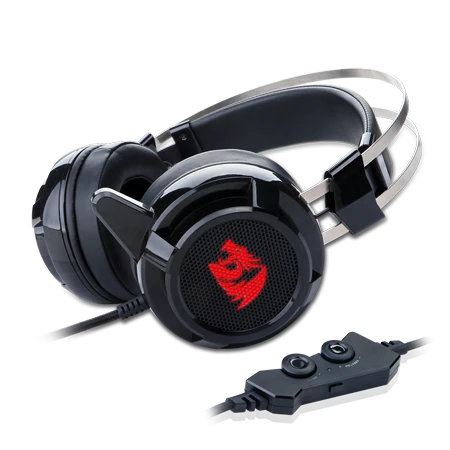 Redragon Siren 2 7.1 Channel Surround Stereo Gaming Headset (Black, H301USB-1) - Immersive Sound and Comfort thumbnail 9