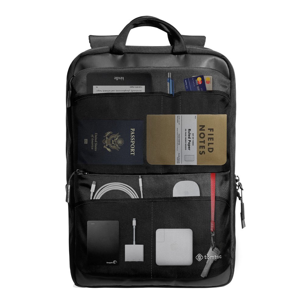 Tomtoc Navigator T71 15.6-inch Laptop Backpack (Black, T71M1D1) - Sleek and Durable Travel Companion thumbnail 19