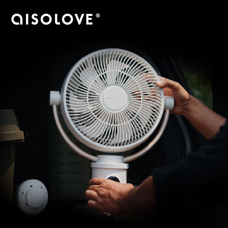 AISOLOVE PORTABLE REMOTE CONRTROL FAN WITH TRIPOD STAND thumbnail 5