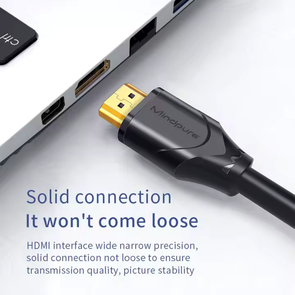 Mindpure HDMI Male to Female Extension Cable - Black, Seamless Signal Extension, Durable Design thumbnail 6