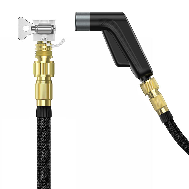 HOCO CAR WASH WATER GUN SET WITH MAGIC TELESCOPIC WATER PIPE BLACK S52 thumbnail 5
