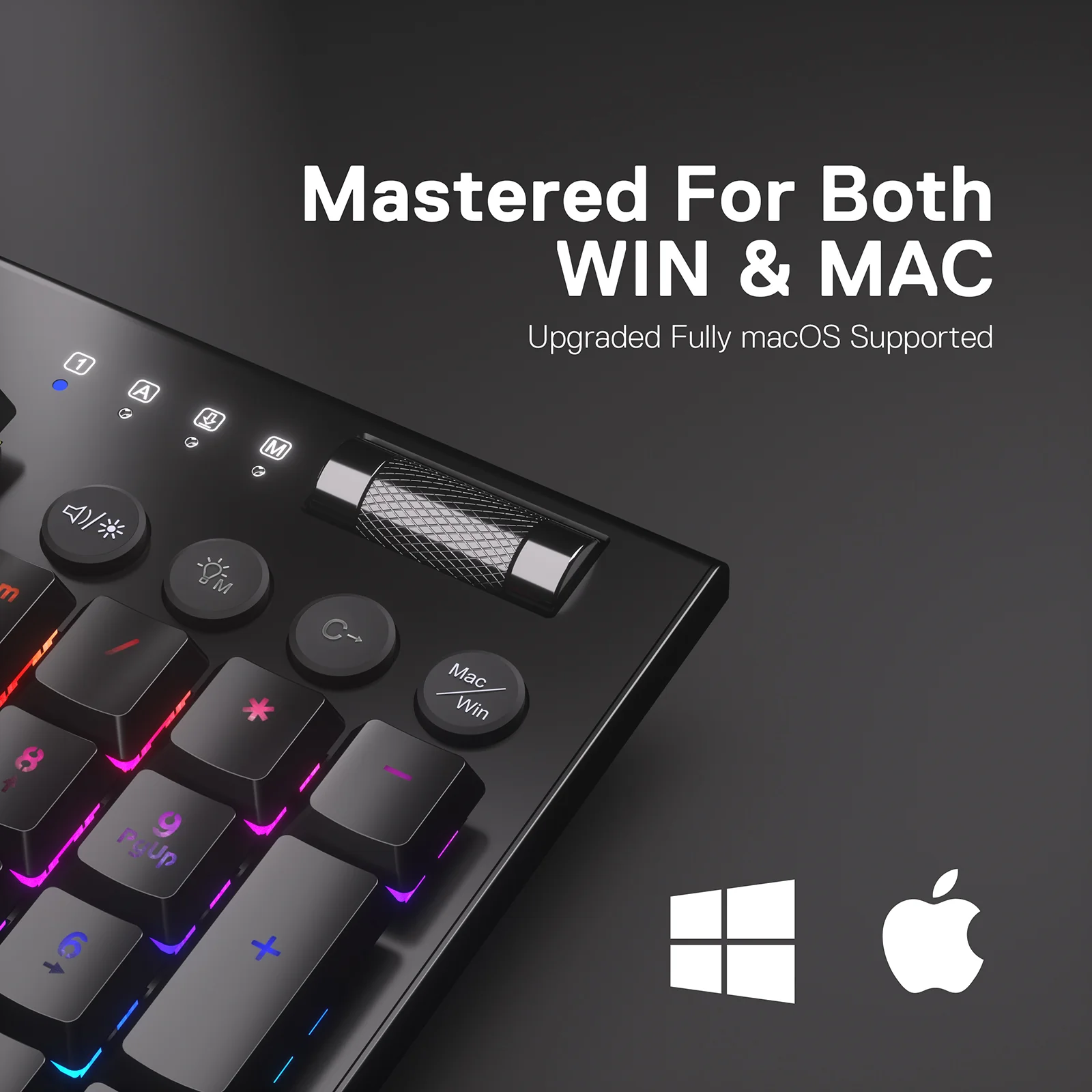 Redragon Horus Wireless RGB Mechanical Keyboard (K618RGB-Pro, Red Switches) - Ultra-Thin Design with Dynamic Lighting thumbnail 24