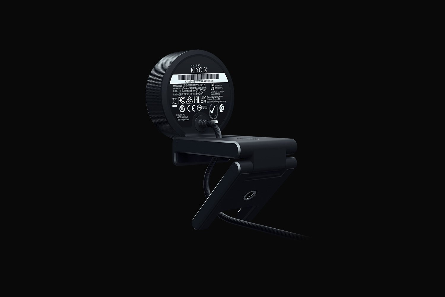 Razer Kiyo X Streaming Webcam – Full HD Clarity, Adjustable Focus (RZ19-04170100-R3M1) thumbnail 9