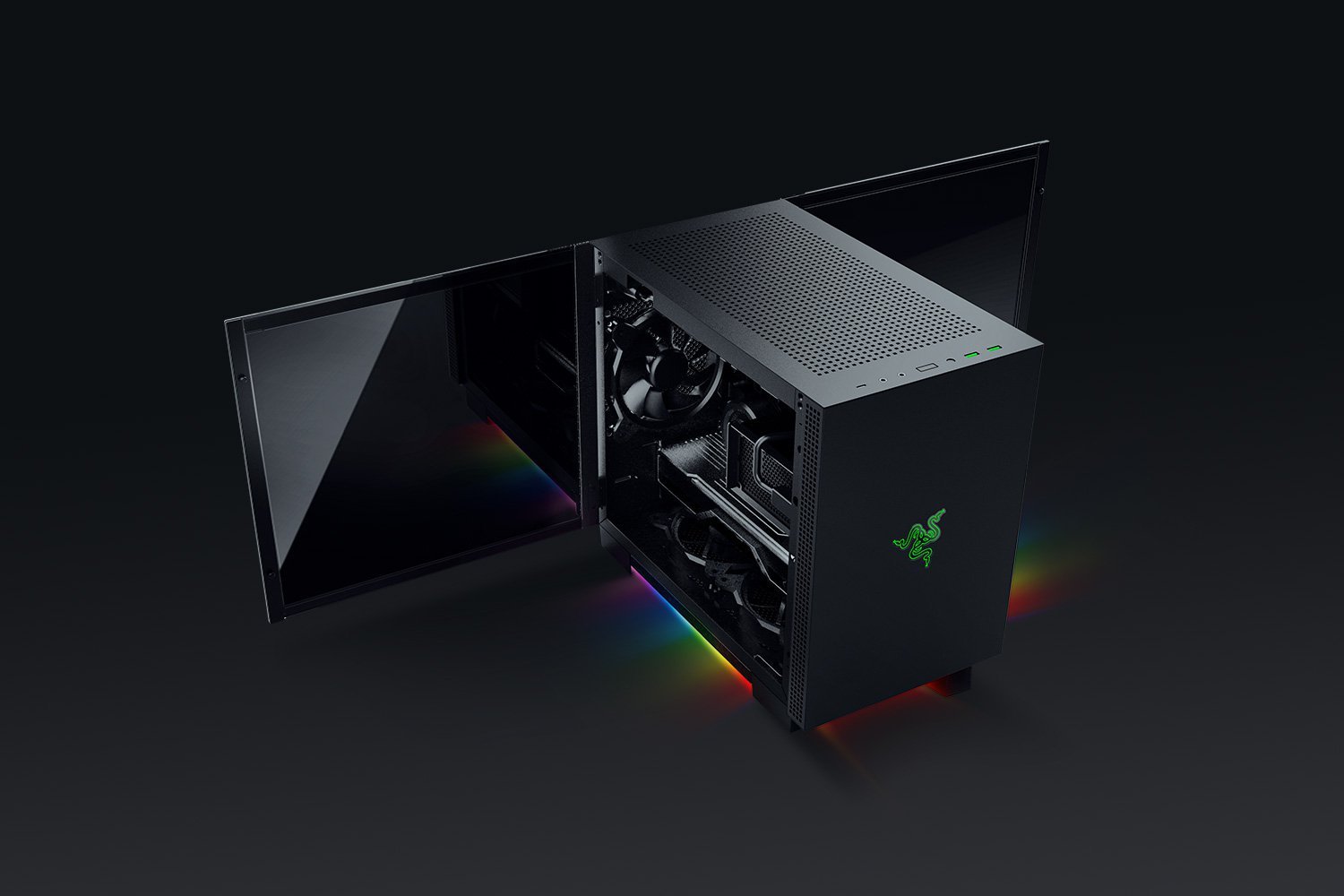 Razer Tomahawk ATX Desktop Chassis (RC21-01420100-R3M1) - Premium Tempered Glass Gaming Case thumbnail 7