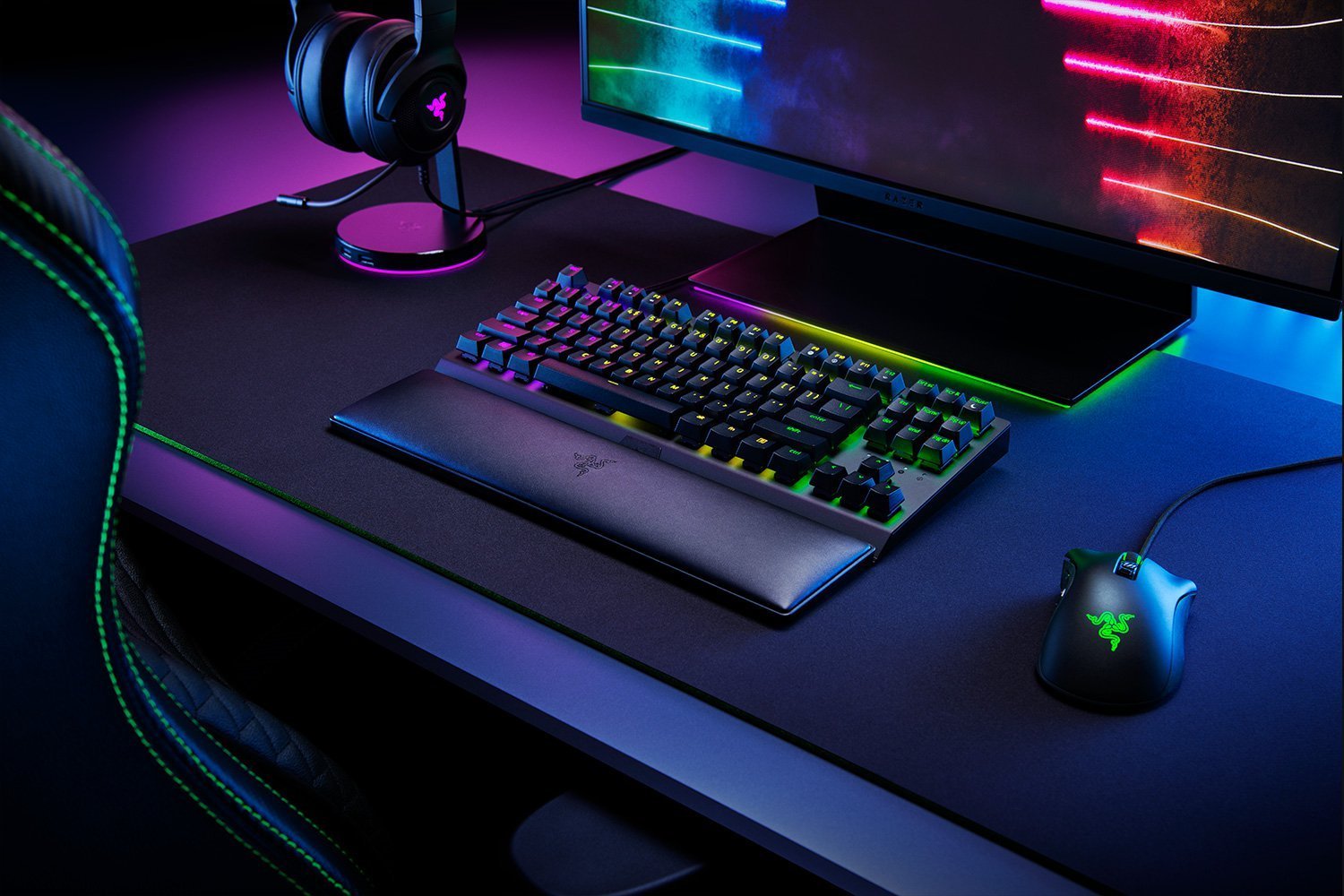RAZER ERGNOMIC WRIST REST TENKEYLESS KB FRML PACKING RC21-01710100-R3M1 thumbnail 5
