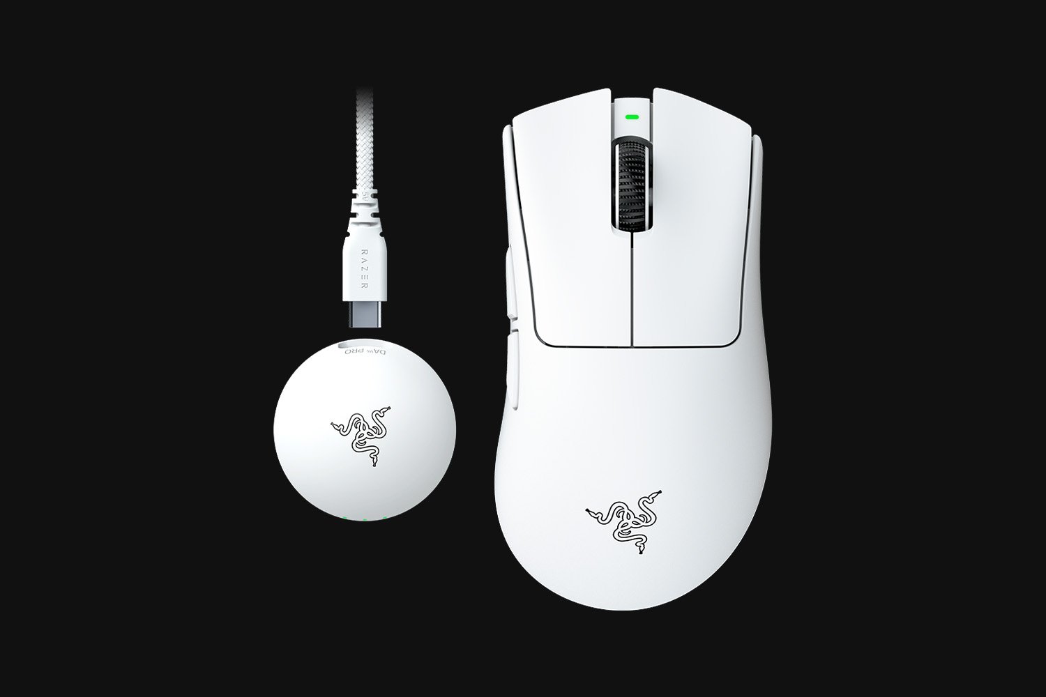 RAZER DEATHADDER V4 PRO ULTRA LIGHTWEIGHT WIRELESS ERGONOMIC GAMING MOUSE WHITE RZ01-05330200-R3G1 thumbnail 12