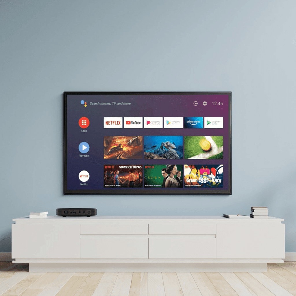 PORODO ANROID TV BOX 1080P 2GB RAM 8G ROM BLACK PD-ANTVB-BK thumbnail 5