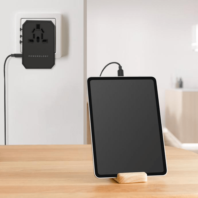 POWEROLOGY UNIVERSAL MULTI-PORT TRAVEL CHARGER P45PDUTVBK thumbnail 4