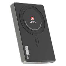 SWISS MILITARY 5000MAH WIRELESS MAGNETIC CHARGING PORTABLE POWERBANK BLACK thumbnail 6