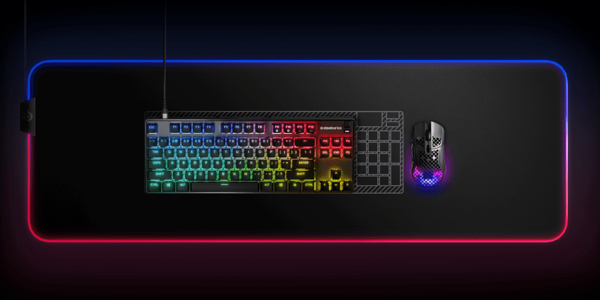 SteelSeries Apex 9 TKL Gaming Keyboard Black (64847) - Mechanical Switches, RGB Illumination, Customizable Keys thumbnail 11