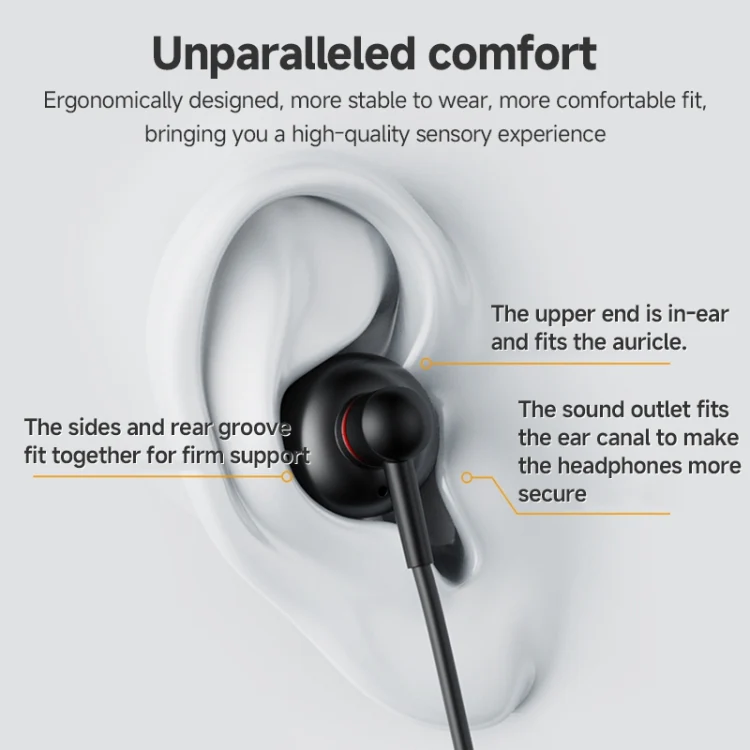 YESIDO ALUMINIUM ALLOY 3.5MM JACK WIRED EARPHONE BLACK YH47 thumbnail 15
