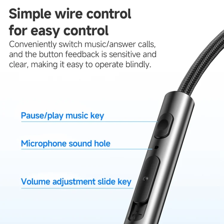 YESIDO ALUMINIUM ALLOY 3.5MM JACK WIRED EARPHONE BLACK YH47 thumbnail 20
