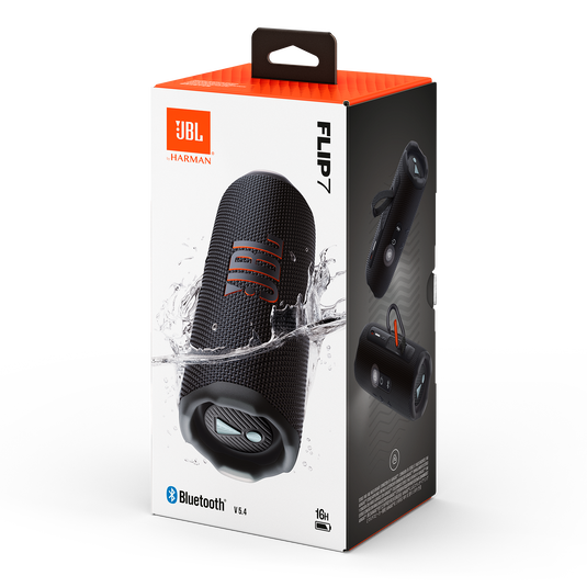 JBL FLIP 7 BLUETOOTH SPEAKER BLACK ORANGE thumbnail 13