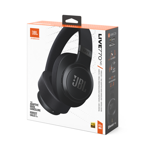 JBL LIVE 770NC WIRELESS OVER EAR NOICE CANCELLING HEADPHONE BLACK thumbnail 17