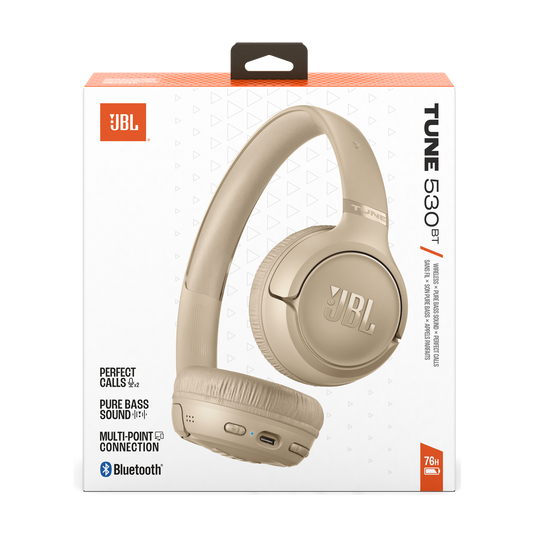 JBL TUNE 530 BLUETOOTH HEADSET BEIGE thumbnail 3