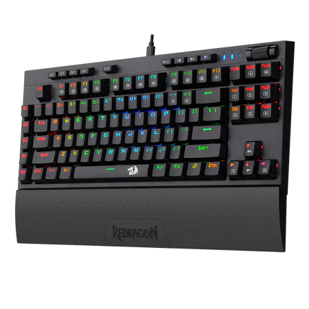 Redragon K596 RGB Pro Mechanical Gaming Keyboard – Compact Design, Red Switches, and Vibrant RGB Power thumbnail 3