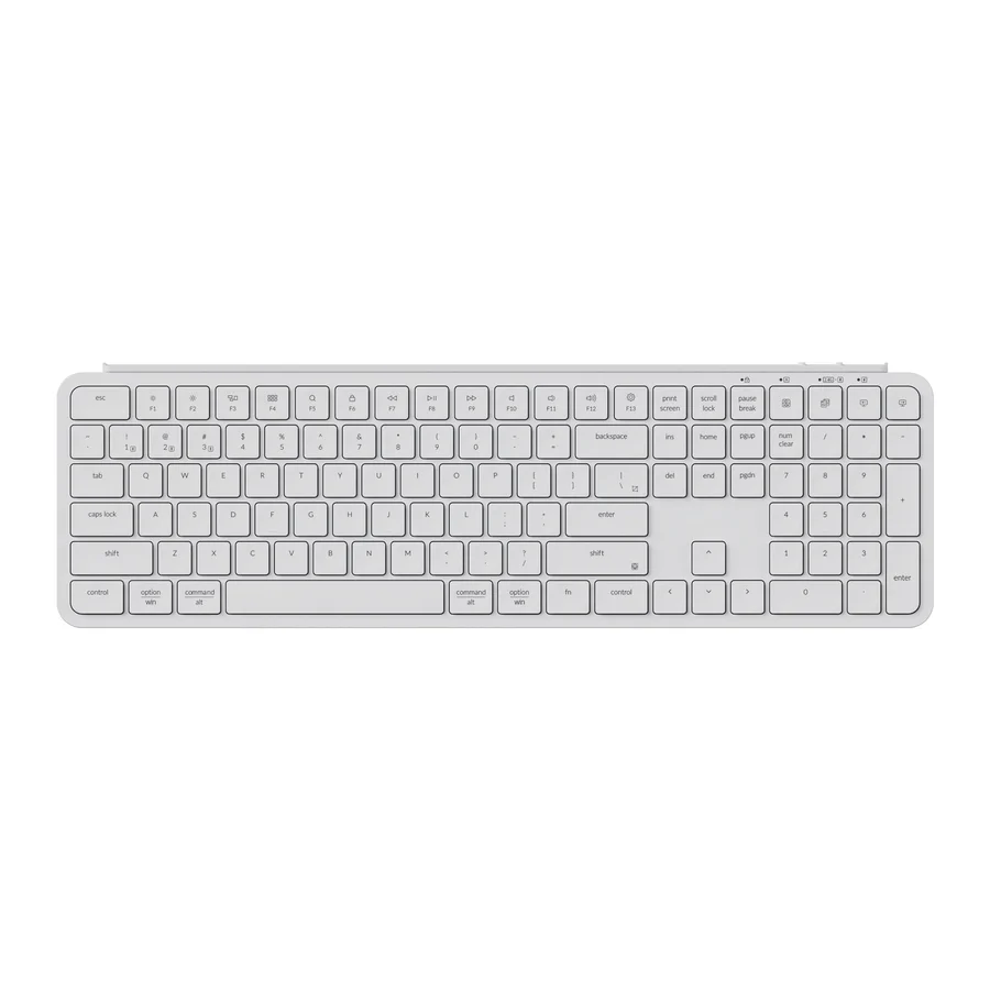 KEYCHRON B1 PRO ULTRA SLIM 2.4G WIRELESS MECHANICAL KEYBOARD IVORY WHITE B1P-K8 thumbnail 5