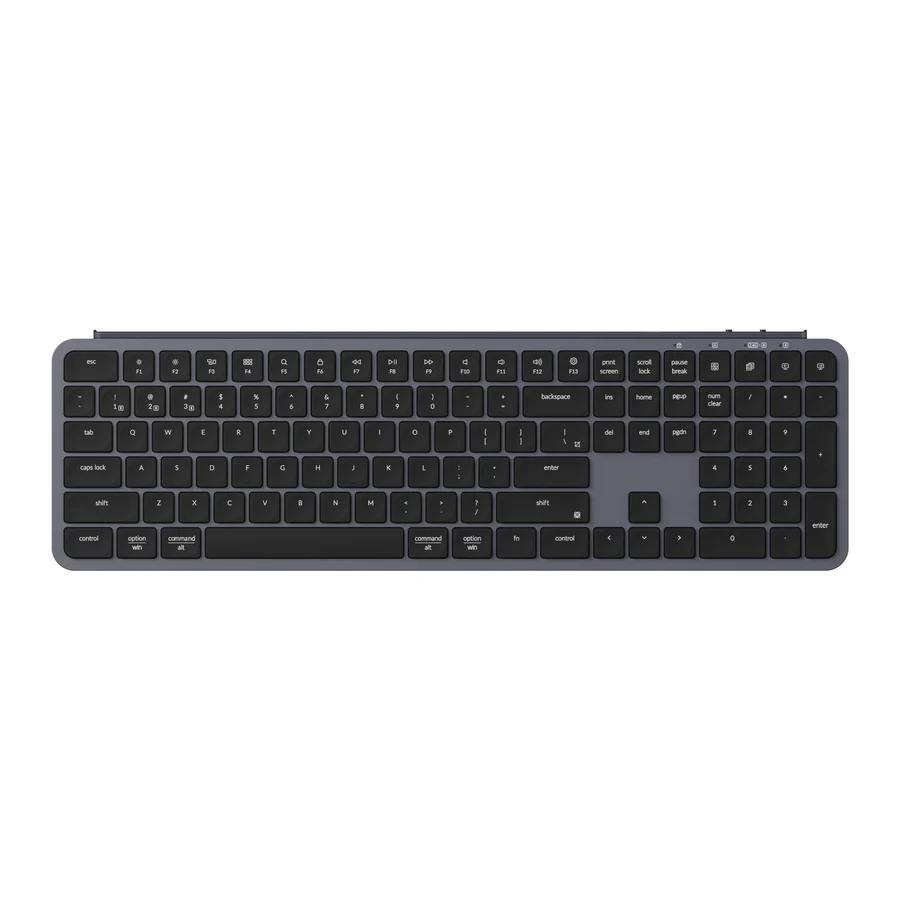 KEYCHRON B6 PRO ULTRA SLIM 2.4G WIRELESS MECHANICAL KEYBOARD SPACE GREY B6P-K1 thumbnail 5