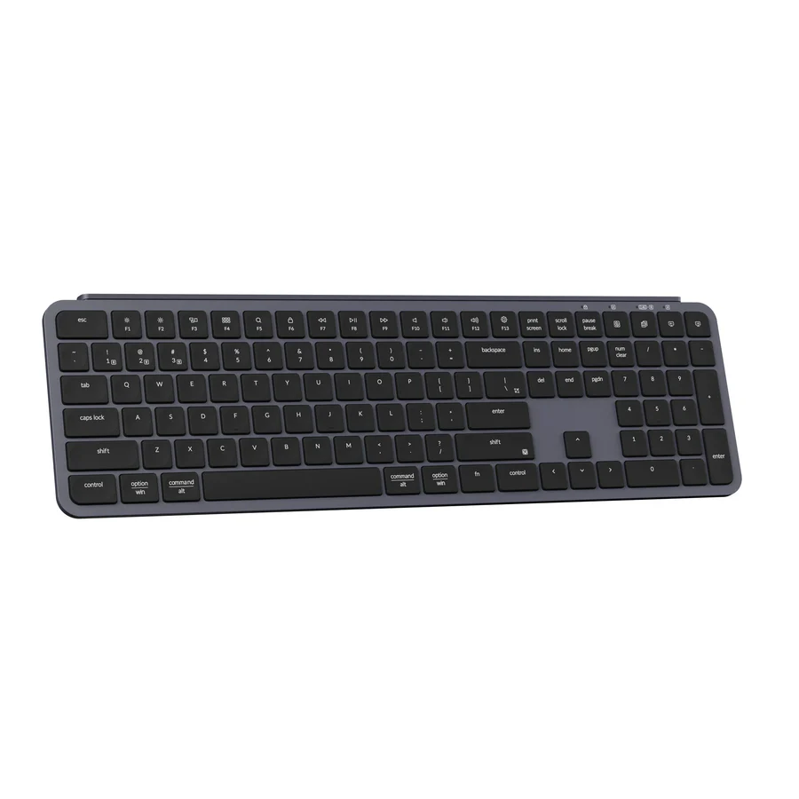 KEYCHRON B6 PRO ULTRA SLIM 2.4G WIRELESS MECHANICAL KEYBOARD SPACE GREY B6P-K1 thumbnail 4