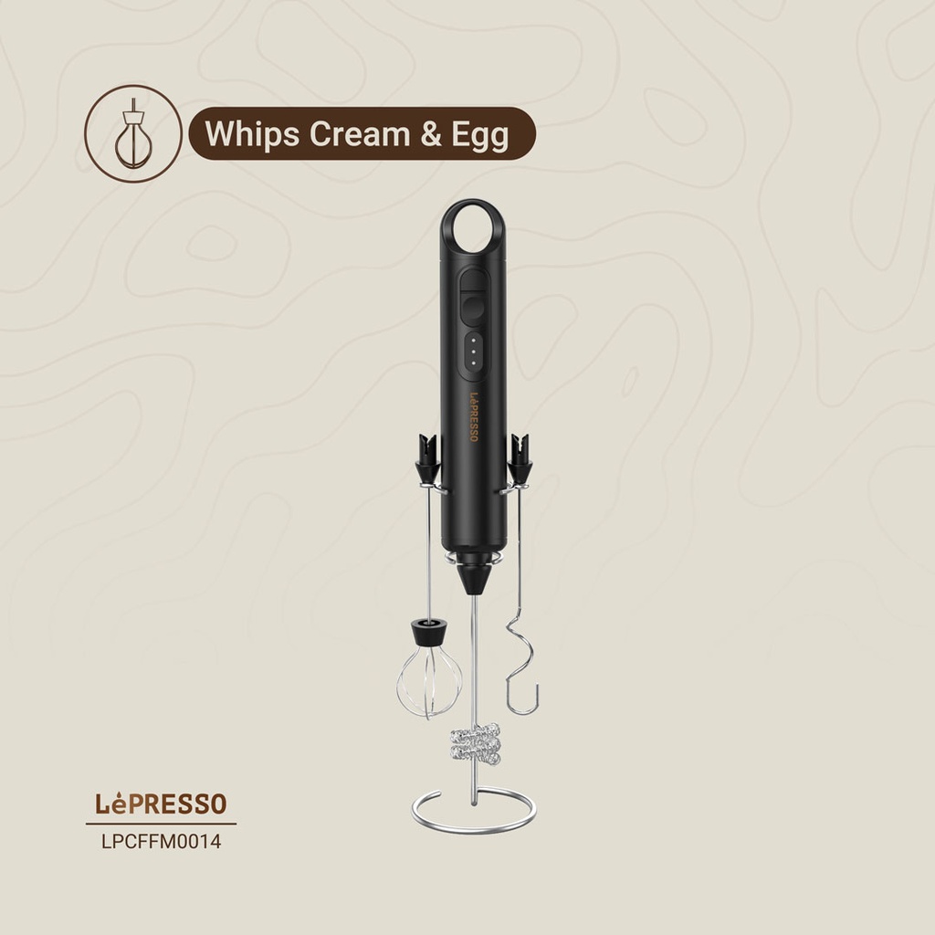 LEPRESSO FORTHMATE 3 IN 1 MILK FORTHER WITH INTERCHANGEABLE WHISKS LPO14 BLACK LPCFFM0014 thumbnail 14