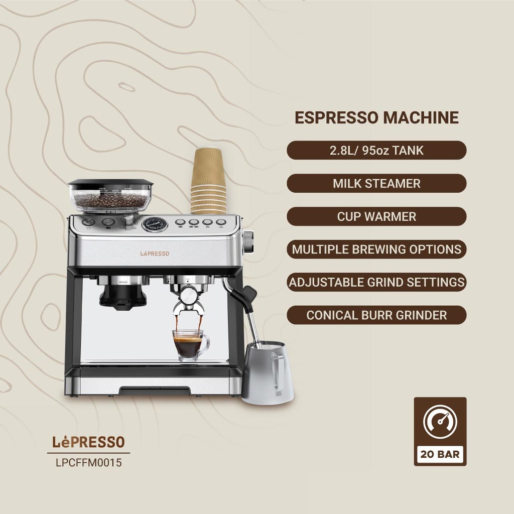 LEPRESSO ADVANCED ESPRESSO MACHINE LP015-LPCFFM0015 thumbnail 17