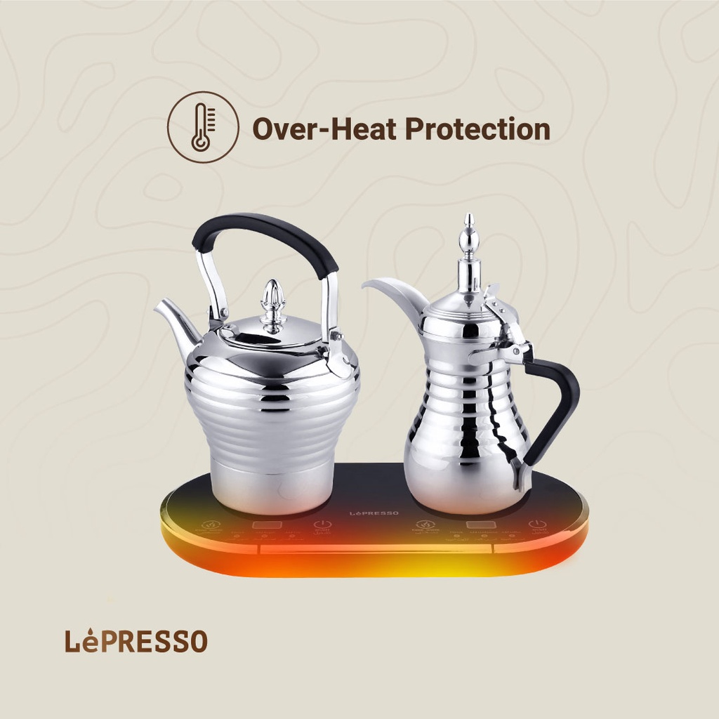 LEPRESSO ARABIC COFFEE AND TEA DALLAH 800W SILVER thumbnail 6