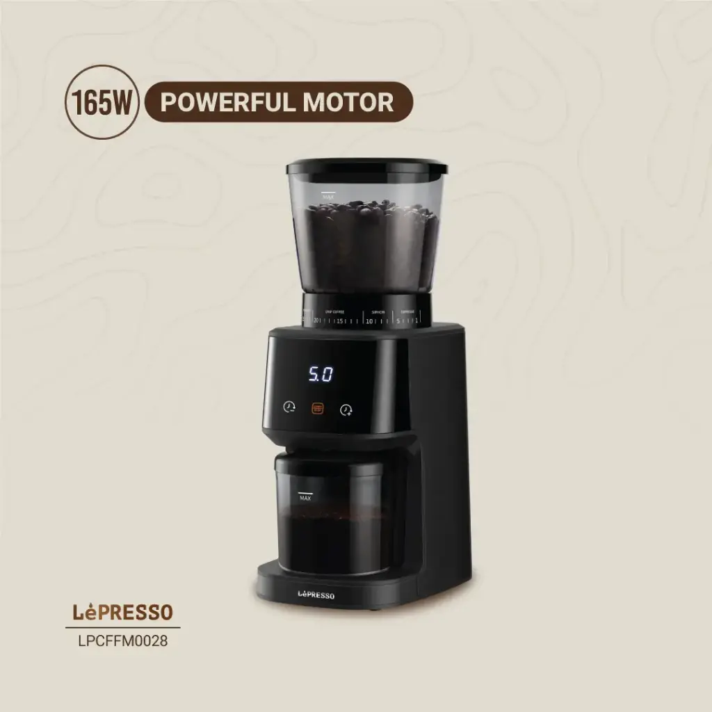 LEPRESSO CONICAL BURR GRINDER BLACK LPCFFM0028 thumbnail 10