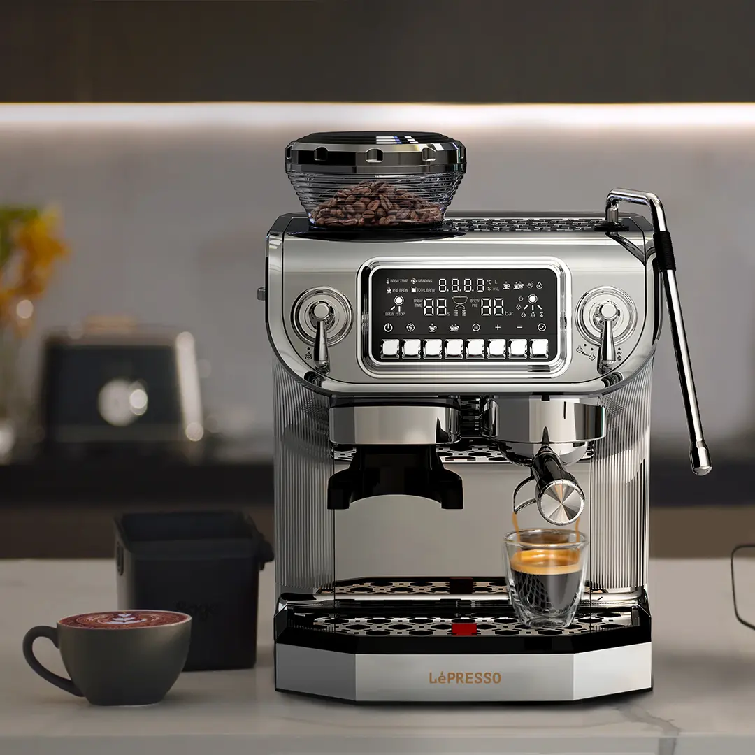 LEPRESSO DUAL BOILER ESPRESSO MACHINE SILVER LPCFFM0036 thumbnail 6