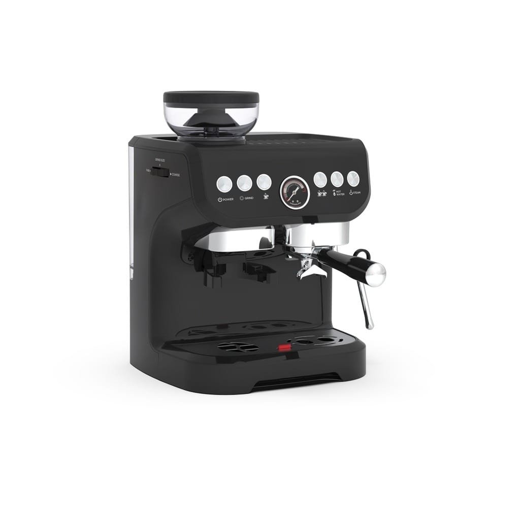 LEPRESSO SEMI AUTOMATIC ESPRESSO MACHINE WITH GRINDER & MILK STEAMER BLACK LECMBGBK thumbnail 9