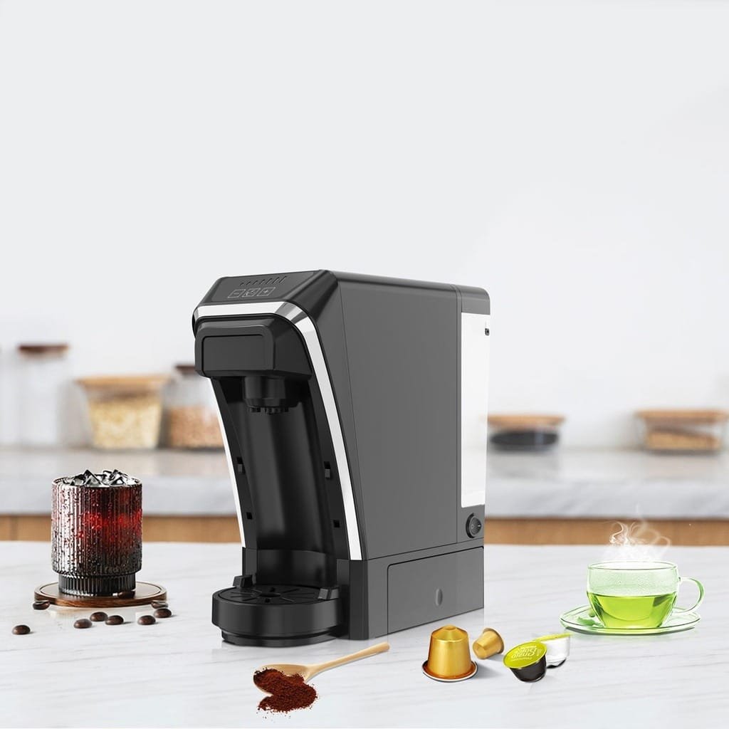 LEPRESSO MULTI CAPSULE TEA & COFFEE MACINE WITH ITALIAN PUMP/FLOW METER BLACK LPMFCMSBK thumbnail 4