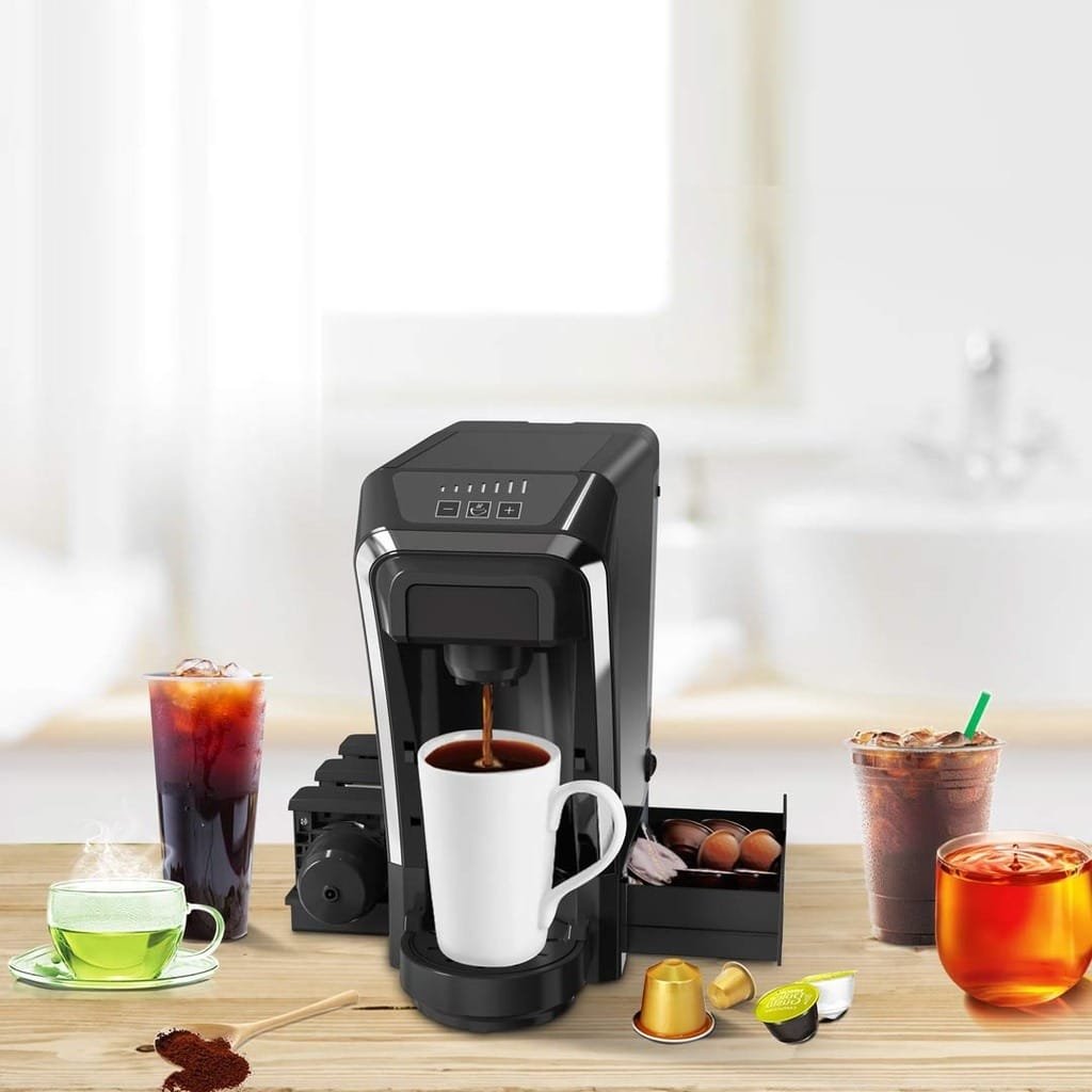 LEPRESSO MULTI CAPSULE TEA & COFFEE MACINE WITH ITALIAN PUMP/FLOW METER BLACK LPMFCMSBK thumbnail 11