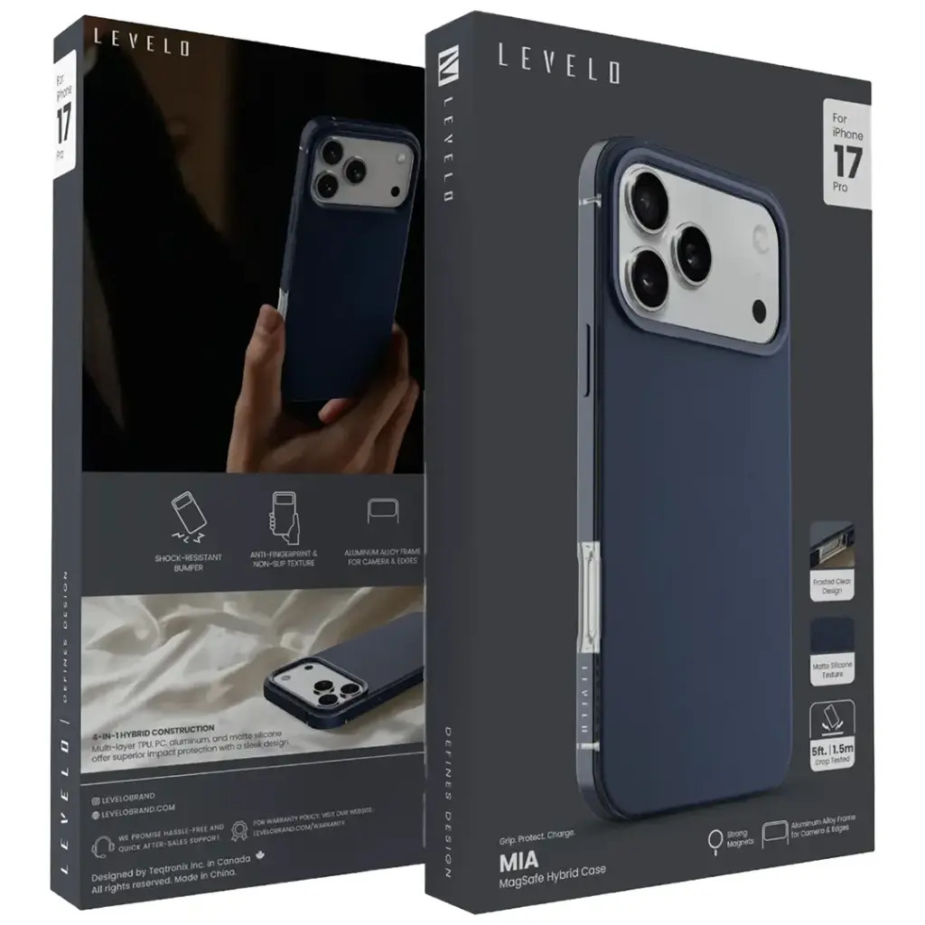 LEVELO MIA IPHONE 17 PRO MAGSAFE HYBRID CASE SILVERSTONE LVLMIA17PSLST thumbnail 5