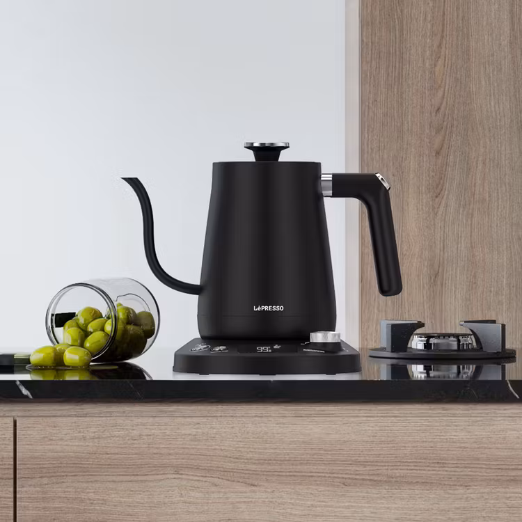 LEPRESSO ELECTRIC TEMPERATURE CONTROL POUR-OVER KETTLE 800ML LPKTTCBK BLACK thumbnail 5