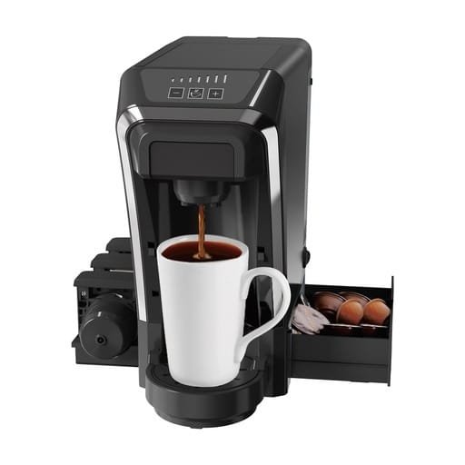 LEPRESSO MULTI CAPSULE TEA & COFFEE MACINE WITH ITALIAN PUMP/FLOW METER BLACK LPMFCMSBK thumbnail 8