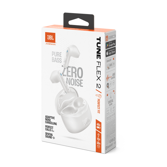 JBL TUNE FLEX 2 TRUE WIRELESS NOISE CANCELLING EARBUDS GHOST WHITE thumbnail 19