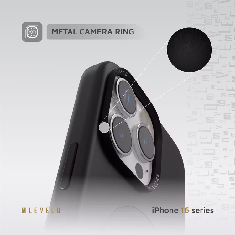 LEVELO IPHONE 16 PRO IRIS PRO MAGSAFE LIQUID SILICONE CASE BLACK LVLIPSC16PBK thumbnail 12