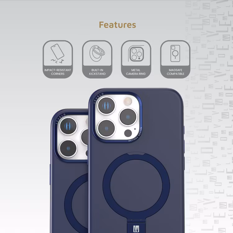 LEVELO IPHONE 16 PRO IRIS PRO MAGSAFE LIQUID SILICONE CASE BLUE LVLIPSC16PBL thumbnail 21