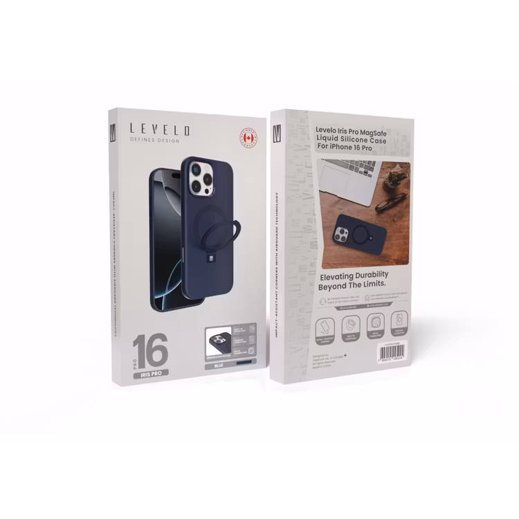 LEVELO IPHONE 16 PRO IRIS PRO MAGSAFE LIQUID SILICONE CASE BLUE LVLIPSC16PBL thumbnail 15