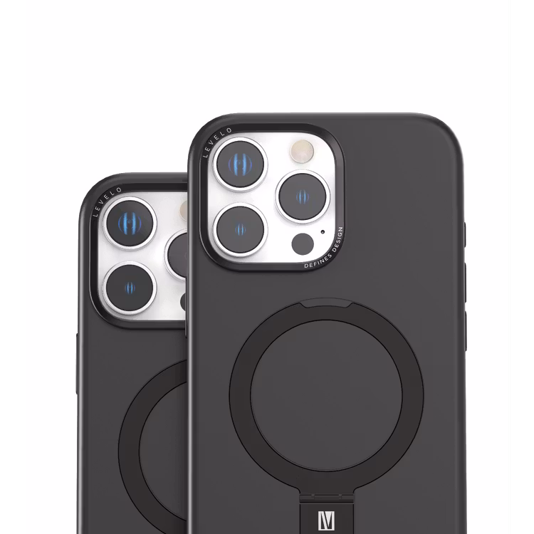 LEVELO IPHONE 16 PRO IRIS PRO MAGSAFE LIQUID SILICONE CASE BLACK LVLIPSC16PBK thumbnail 14