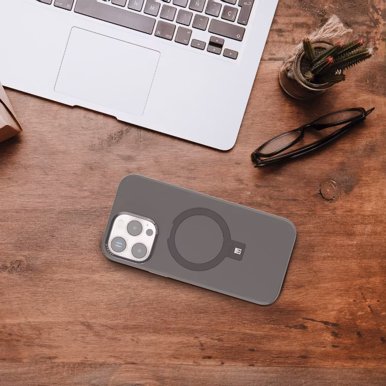 LEVELO IPHONE 16 PRO MAX IRIS PRO MAGSAFE LIQUID SILICONE CASE GRAY LVLIPSC16PMGY thumbnail 20