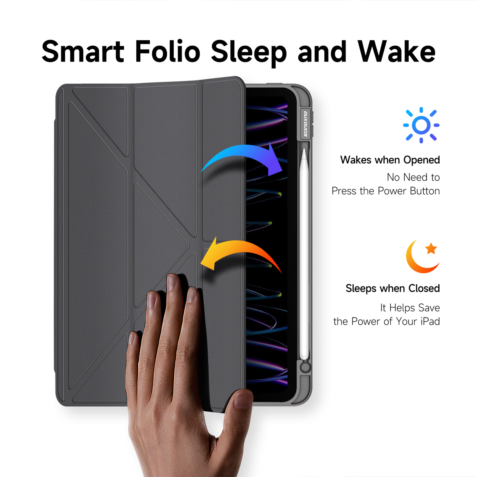 DUX DUCIS MAGI IPAD PRO 11 (2018/2020/2021/2022) CASE GREY MAGI0008 thumbnail 13