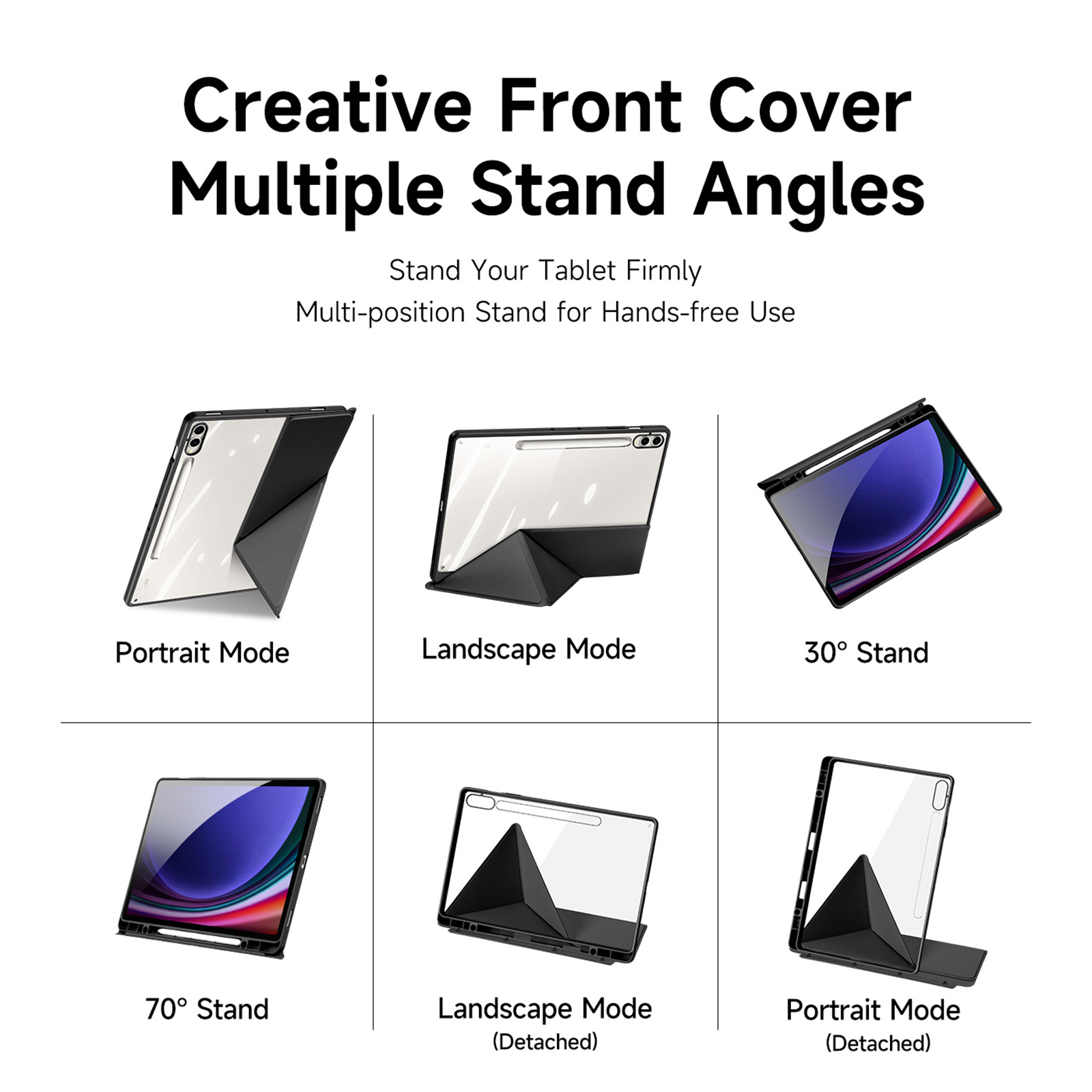 DUXDUCIS SAMSUNG TAB S9 PLUS/S9 FE PLUS MAGI SEREIS CASE BLACK MAGI0062 thumbnail 15