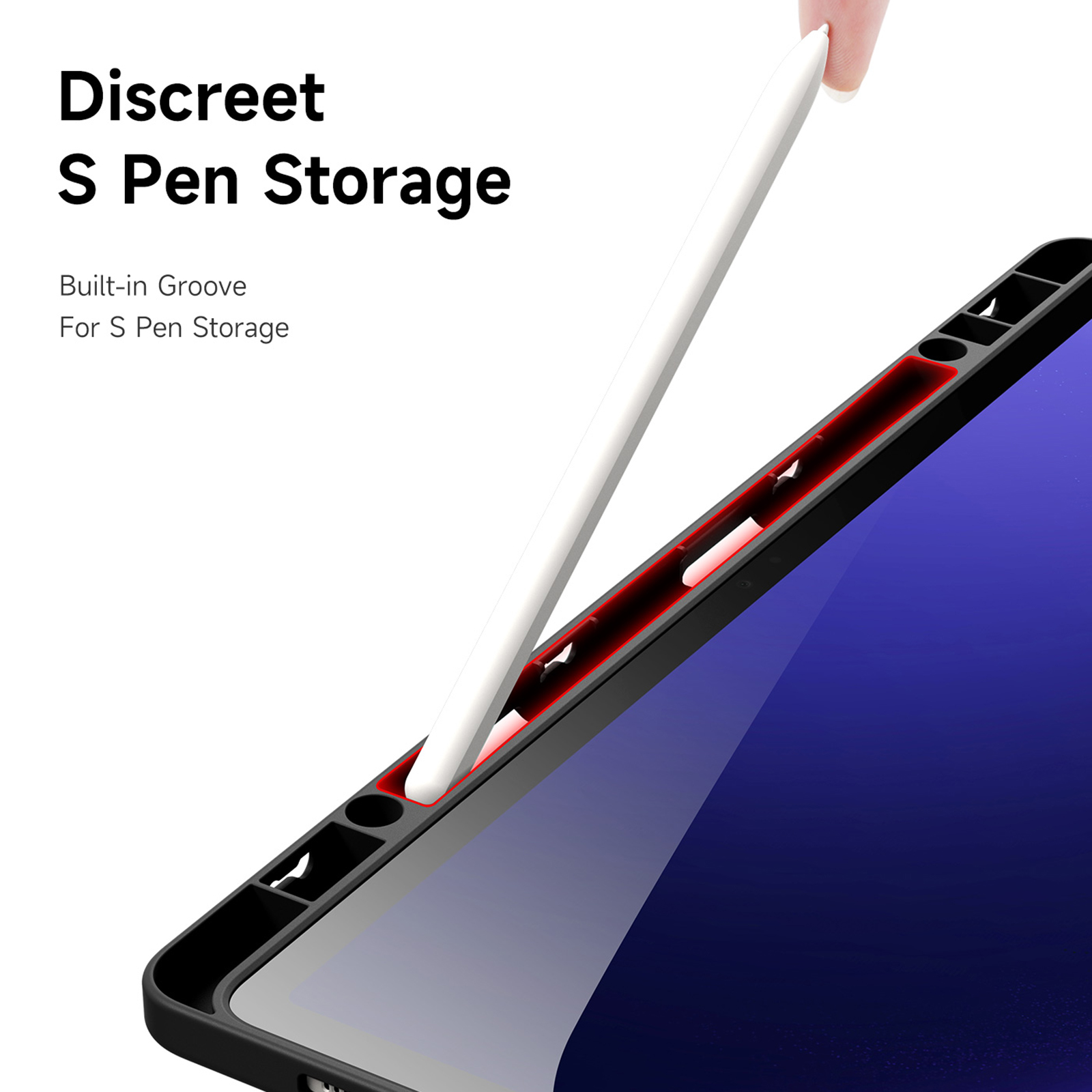 DUXDUCIS SAMSUNG TAB S9 PLUS/S9 FE PLUS MAGI SEREIS CASE BLACK MAGI0062 thumbnail 5